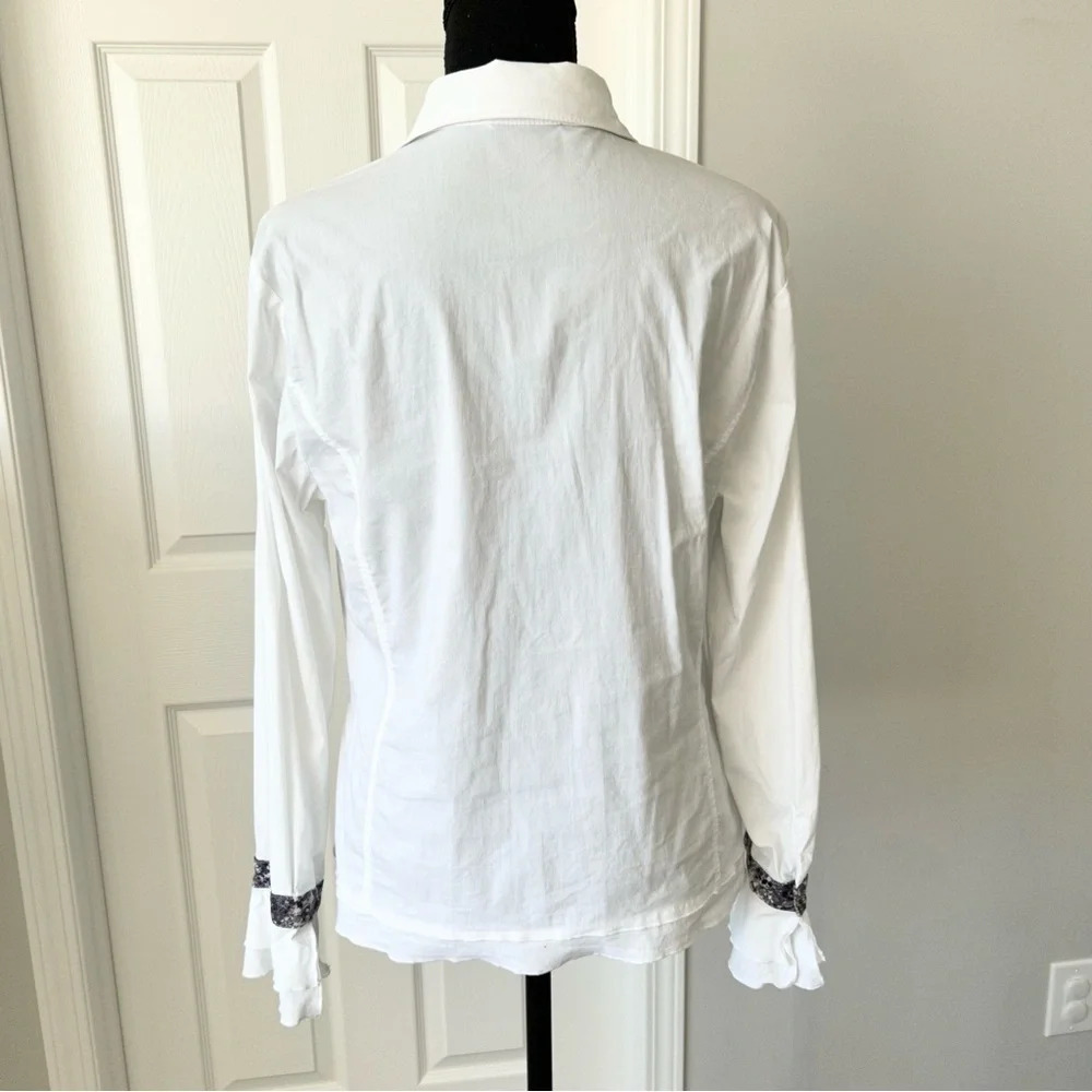 Steilmann Stretchy Patchwork Button Down Shirt - image 3